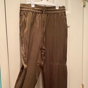 Silky Green Jogger Pants